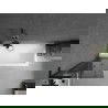Mexen Next L badwand afscherming 1-vleugel 60 x 150 cm, grafiet, zwart - 895-060-000-03-40-70