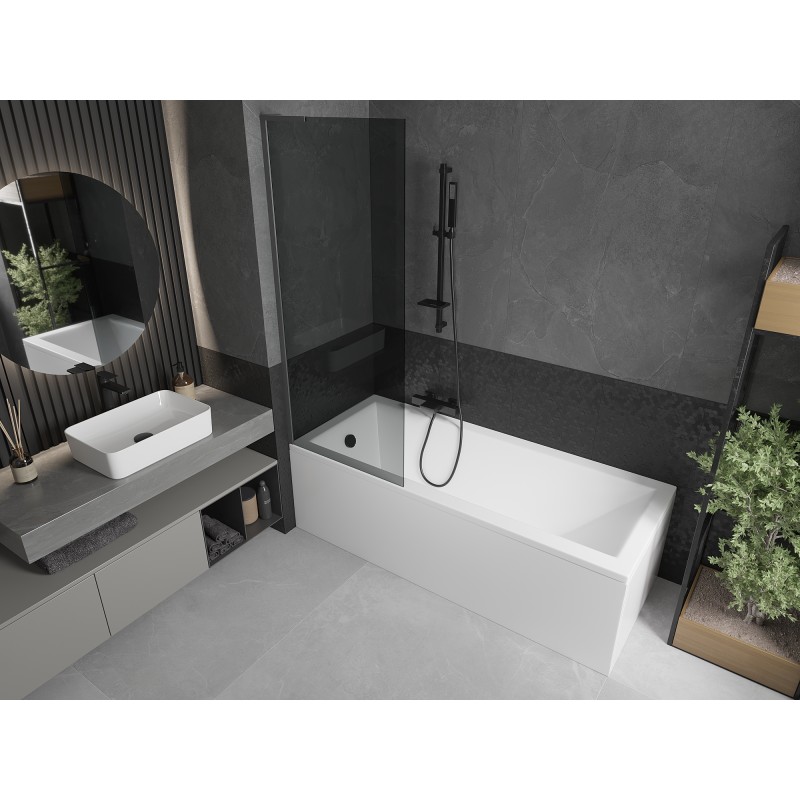 Mexen Next L enokna stena za kad 1-krilna 70 x 150 cm, grafit, gun metal - 895-070-000-03-40-95