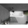 Mexen Next L enokna stena za kad 1-krilna 70 x 150 cm, grafit, gun metal - 895-070-000-03-40-95