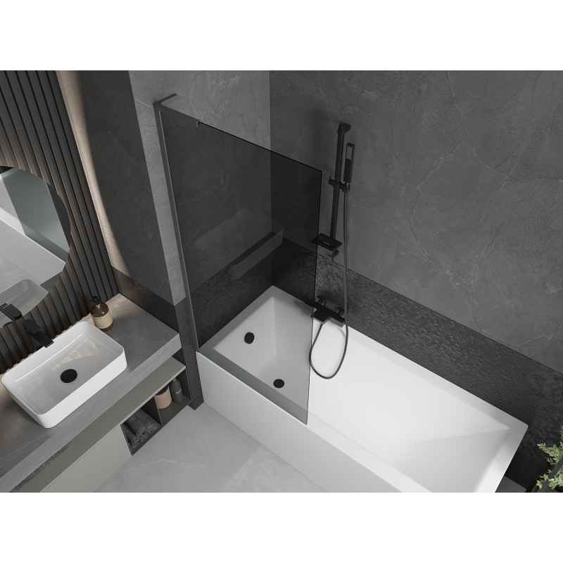 Mexen Next L vanniseinal 1-osaline 80 x 150 cm, grafiit, relvmetall - 895-080-000-03-40-95