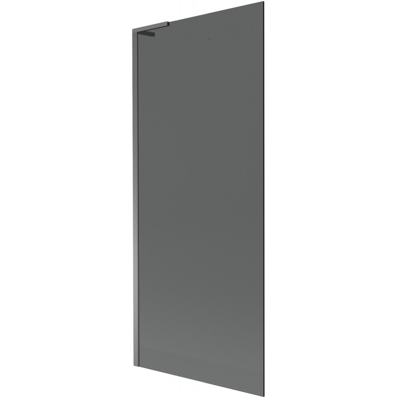 Mexen Next L paravento da vasca da bagno 1-anta 80 x 150 cm, grafite, gun metal - 895-080-000-03-40-95