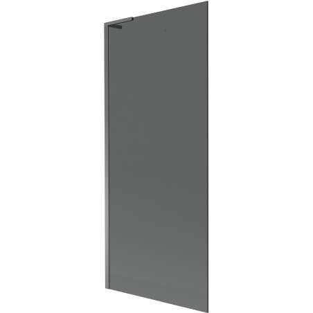 Mexen Next L paravento da vasca da bagno 1-anta 80 x 150 cm, grafite, gun metal - 895-080-000-03-40-95