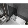 Mexen Next L vannie paravan, 1-tiivaline 90 x 150 cm, grafiit, gun metal - 895-090-000-03-40-95