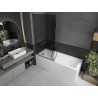Mexen Next L vannie paravan, 1-tiivaline 90 x 150 cm, grafiit, gun metal - 895-090-000-03-40-95