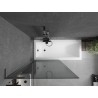 Mexen Next L vannie paravan, 1-tiivaline 90 x 150 cm, grafiit, gun metal - 895-090-000-03-40-95