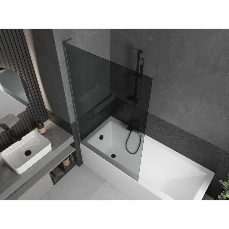 Mexen Next L Jednokrilni paravan za kadu 100 x 150 cm, grafit, gun metal - 895-100-000-03-40-95
