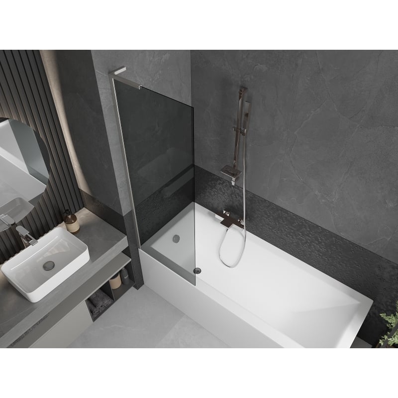 Mexen Next L vanniseina 1-tiivaline 60 x 150 cm, grafiit, harjatud nikkel - 895-060-000-03-40-97