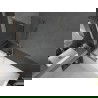 Mexen Next L Badewannenfaltwand 1-flügelig 60 x 150 cm, Graphit, gebürsteter Nickel - 895-060-000-03-40-97