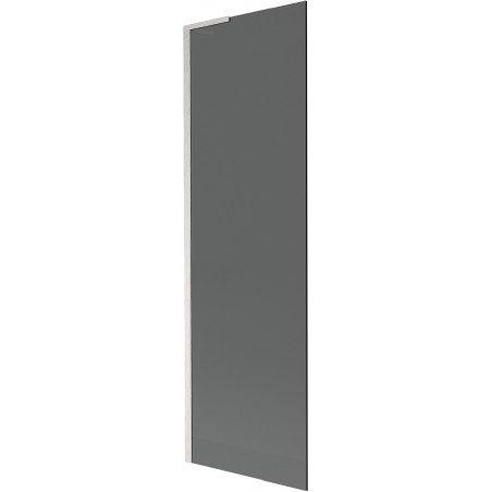 Mexen Next L Badewannenfaltwand 1-flügelig 60 x 150 cm, Graphit, gebürsteter Nickel - 895-060-000-03-40-97