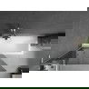 Mexen Next L Badewannen-Faltwand 1-teilig 90 x 150 cm, Graphit, gebürsteter Nickel - 895-090-000-03-40-97