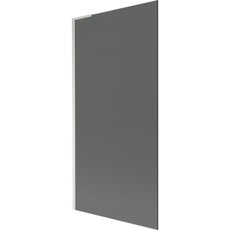 Mexen Next L paravan za kadu s jednim panelom 90 x 150 cm, grafit, brušeni nikal - 895-090-000-03-40-97