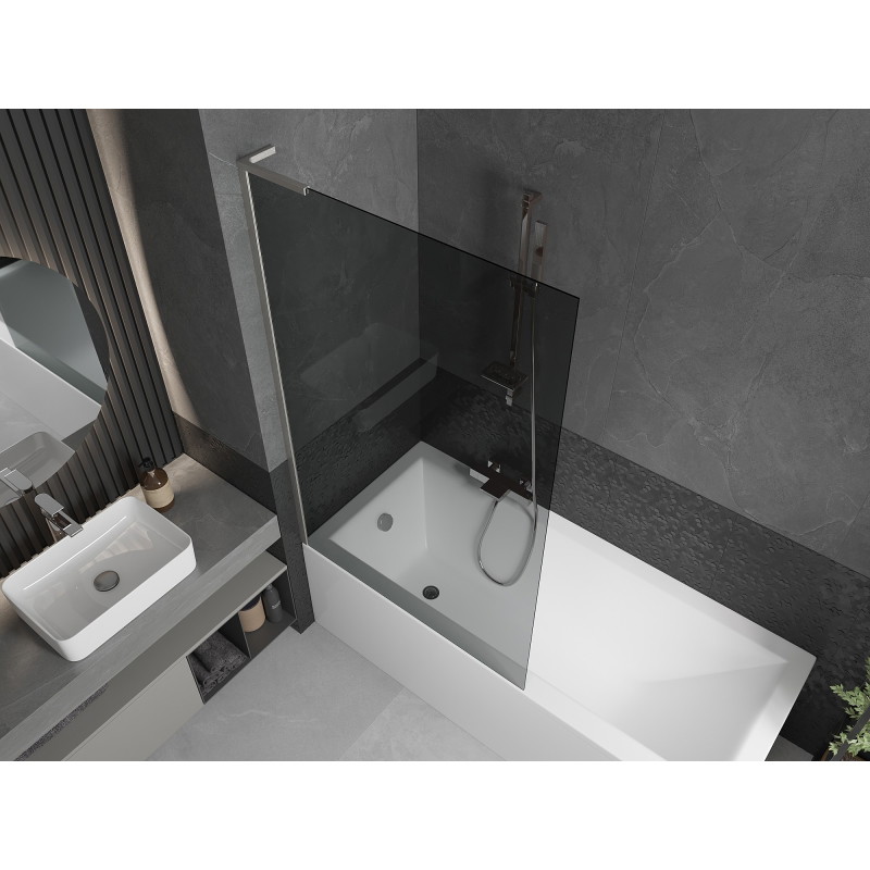 Mexen Next L vannitoaga 1-osaline 100 x 150 cm, grafiit, harjatud nikkel - 895-100-000-03-40-97
