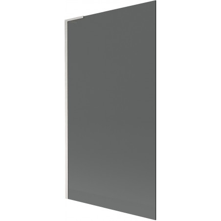 Mexen Next L Badewannenwand 1-flügelig 100 x 150 cm, graphit, gebürsteter Nickel - 895-100-000-03-40-97