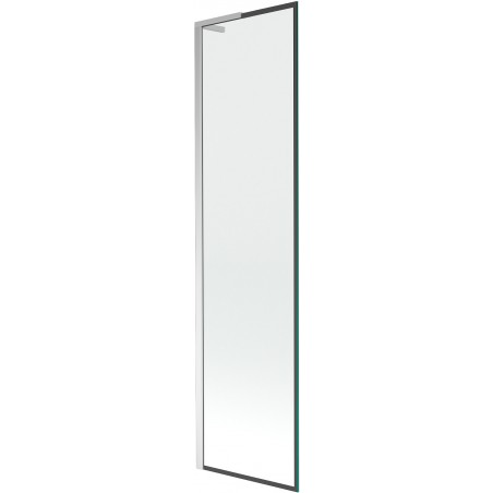 Mexen Next L parawan nawannowy 1-skrzydłowy 50 x 150 cm, czarna ramka, chrom - 895-050-000-03-70-01