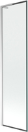 Mexen Next L vannipaneel, 1-osaline 50 x 150 cm, must raam, kroom - 895-050-000-03-70-01