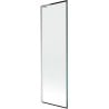 Mexen Next L Wannenspritzschutz 1-flügelig 60 x 150 cm, schwarzes Muster, Chrom - 895-060-000-03-70-01