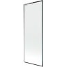 Mexen Next L Badewannenfaltwand 1-flügelig 70 x 150 cm, schwarzes Muster, Chrom - 895-070-000-03-70-01