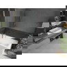 Mexen Next L Badewannenabtrennung 1-flügelig 80 x 150 cm, schwarzes Muster, Chrom - 895-080-000-03-70-01