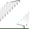 Mexen Next L badwand 1-vleugelig 90 x 150 cm, zwart frame, chroom - 895-090-000-03-70-01
