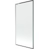 Mexen Next L parawan nawannowy 1-skrzydłowy 90 x 150 cm, czarna ramka, chrom - 895-090-000-03-70-01