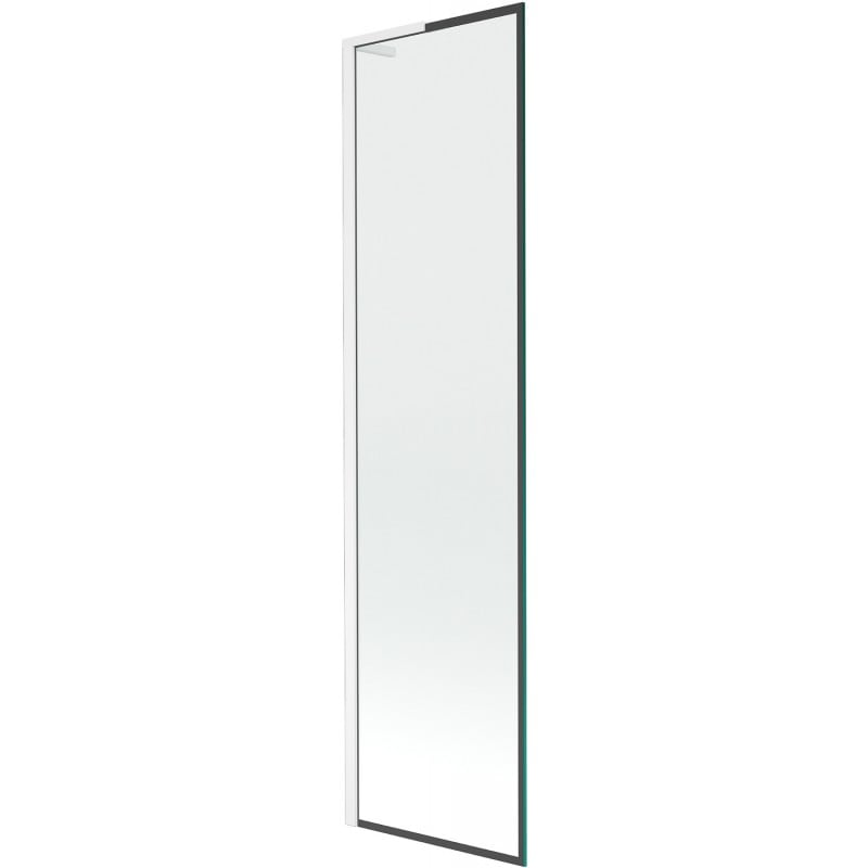 Mexen Next L yksiovinen suihkuseinä 50 x 150 cm, musta kehys, valkoinen - 895-050-000-03-70-20