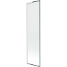 Mexen Next L paravan za kadu s jednim krilom 50 x 150 cm, crni okvir, bijeli - 895-050-000-03-70-20