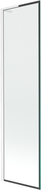 Mexen Next L pare-douche pour baignoire 1 volet 50 x 150 cm, cadre noir, blanc - 895-050-000-03-70-20