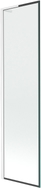 Mexen Next L vannipaneel, 1-tiivaline 50 x 150 cm, must raam, valge - 895-050-000-03-70-20