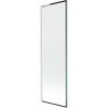 Mexen Next L Badewannenwand 1-flügelig 60 x 150 cm, schwarzes Muster, weiß - 895-060-000-03-70-20