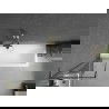 Mexen Next L Badewannenfaltwand 1-flügelig 50 x 150 cm, schwarzes Muster, gold - 895-050-000-03-70-50