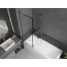 Mexen Next L écran de baignoire 1-volet 60 x 150 cm, motif noir, doré - 895-060-000-03-70-50