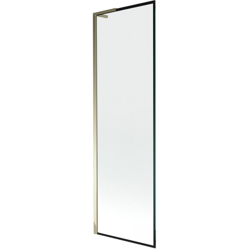 Mexen Next L παραβάν μπανιέρας μονόφυλλο 60 x 150 cm, μαύρο πλαίσιο, χρυσό