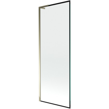 Mexen Next L Wannenschutz, einteilig 70 x 150 cm, schwarzes Muster, Gold - 895-070-000-03-70-50