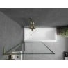 Paroi de baignoire Mexen Next L 1 volet 90 x 150 cm, motif noir, doré - 895-090-000-03-70-50