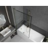 Mexen Next L vannisein 1-osaline 100 x 150 cm, must raam, kuldne - 895-100-000-03-70-50