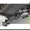 Mexen Next L badwand 1-delig 50 x 150 cm, zwart frame, geborsteld goud - 895-050-000-03-70-55