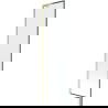 Mexen Next L badwand 1-delig 50 x 150 cm, zwart frame, geborsteld goud - 895-050-000-03-70-55