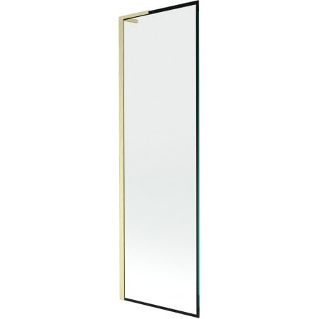 Mexen Next L vanniparaván 1-tiivaline 60 x 150 cm, must raam, kuldne harjatud - 895-060-000-03-70-55