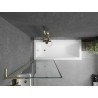 Mexen Next L vanniparavann 1-labaline 70 x 150 cm, must raam, kuldne harjatud - 895-070-000-03-70-55