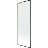 Mexen Next L vanniparavann 1-labaline 70 x 150 cm, must raam, kuldne harjatud - 895-070-000-03-70-55