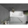 Mexen Next L vanniparavan 1-leheline 90 x 150 cm, must raam, kuldne harjatud - 895-090-000-03-70-55