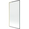 Mexen Next L vanniparavan 1-leheline 90 x 150 cm, must raam, kuldne harjatud - 895-090-000-03-70-55