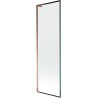 Mexen Next L parawan nawannowy 1-skrzydłowy 60 x 150 cm, czarna ramka, różowe złoto - 895-060-000-03-70-60