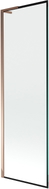 Mexen Next L parawan nawannowy 1-skrzydłowy 60 x 150 cm, czarna ramka, różowe złoto - 895-060-000-03-70-60