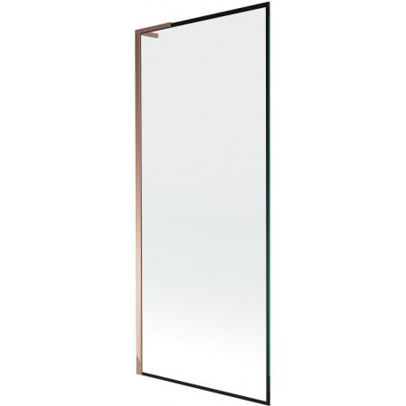 Paroi de douche Mexen Next L 1 vantail 80 x 150 cm, motif noir, or rose - 895-080-000-03-70-60