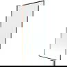 Mexen Next L Badewannenfaltwand 1-flügelig 80 x 150 cm, schwarzes Muster, Roségold - 895-080-000-03-70-60