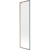 Mexen Next L jednokrilni paravan za kadu 50 x 150 cm, crni okvir, brušena bakar - 895-050-000-03-70-65