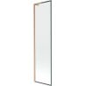 Mexen Next L vannile pritsmekaitse ühe tiivaga 50 x 150 cm, must raam, harjatud vask - 895-050-000-03-70-65