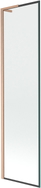 Mexen Next L vannile pritsmekaitse ühe tiivaga 50 x 150 cm, must raam, harjatud vask - 895-050-000-03-70-65