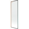 Mexen Next L paravan za kadu s jednim krilom 60 x 150 cm, crni okvir, brušeni bakar - 895-060-000-03-70-65